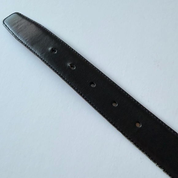 Yves Saint Laurent Vintage reversible belt black and brown gold buckle sz S- 44\